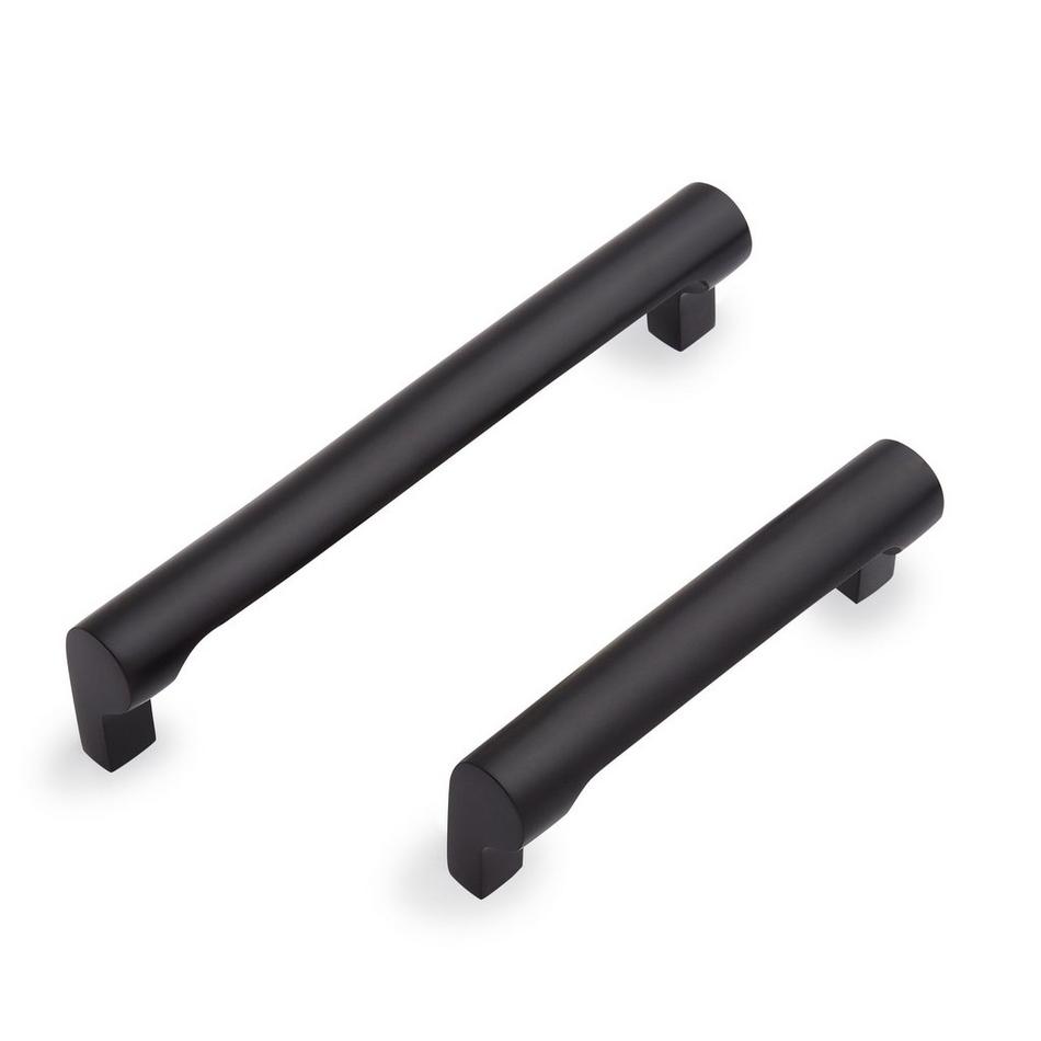 6" Cavan Solid Brass Drawer Pull - Matte Black, , large image number 1