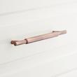 3-3/4" Colmar Solid Brass Cabinet Pull - Antique Copper, , large image number 0