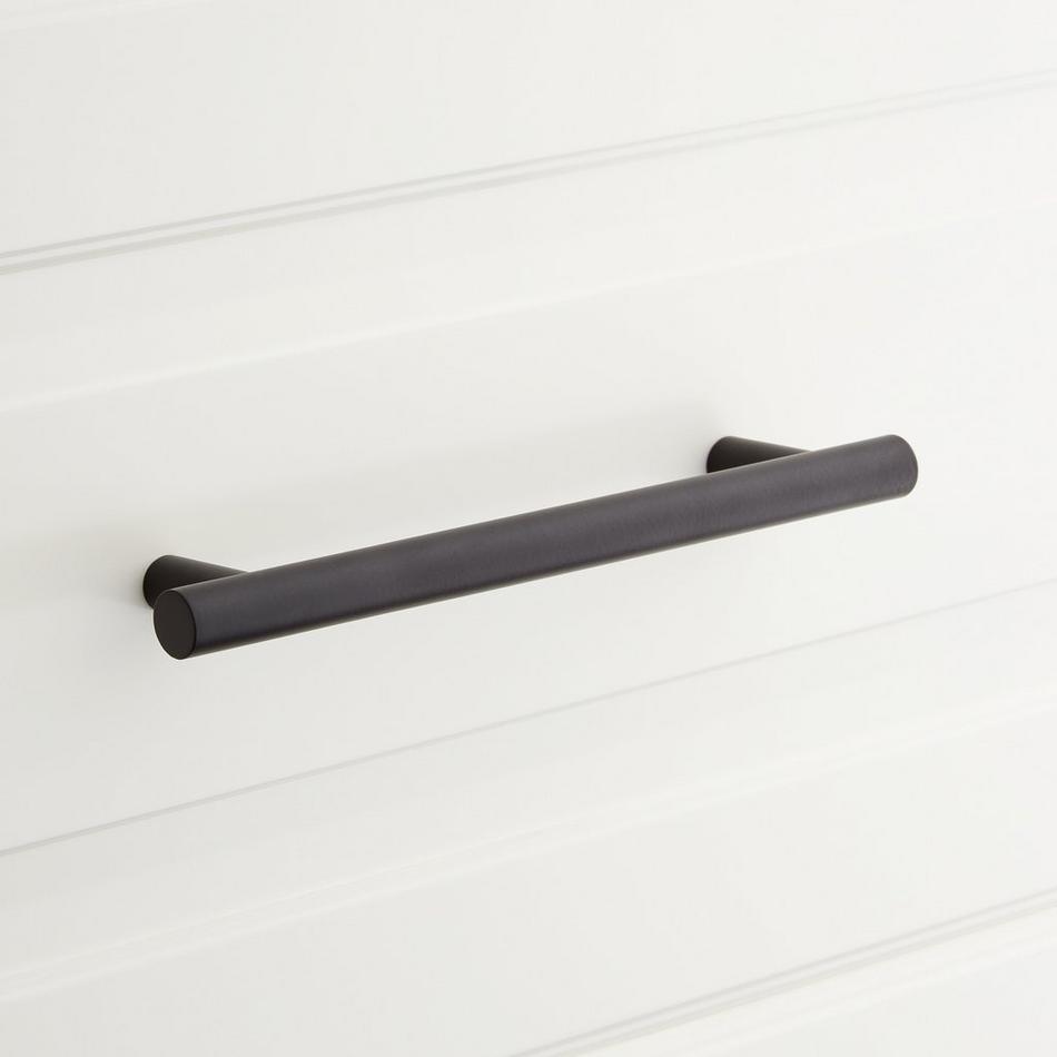 3-3/4" Avignon Solid Brass Cabinet Pull - Matte Black, , large image number 0