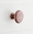 1-1/2" Nantes Solid Brass Round Cabinet Knob - Antique Copper, , large image number 0