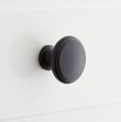 1-1/2" Nantes Solid Brass Round Cabinet Knob - Matte Black, , large image number 0