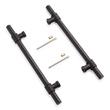 8" Brady Back-to-Back Bronze Door Pull Set - Dark Patina, , large image number 1