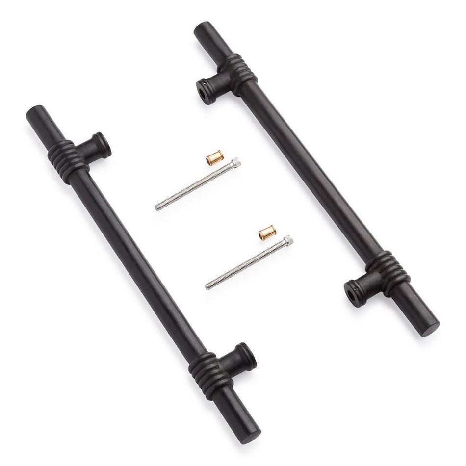 8" Brady Back-to-Back Bronze Door Pull Set - Dark Patina, , large image number 1