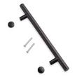 8" Khoit Single Brass Door Pull - Black, , large image number 1