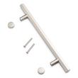 8" Khoit Single Brass Door Pull - Brushed Nickel, , large image number 1