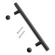 18" Khoit Single Brass Door Pull - Black, , large image number 2