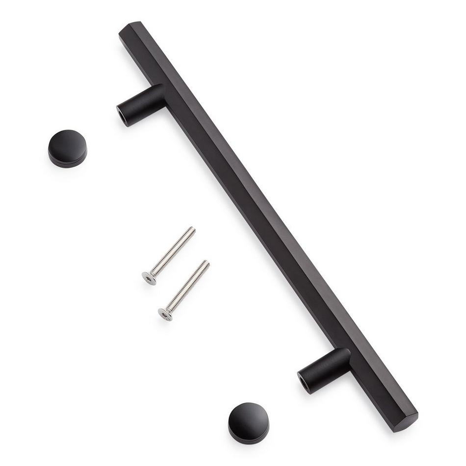 18" Khoit Single Brass Door Pull - Black, , large image number 2