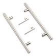 8" Khoit Back-to-Back Brass Door Pull Set - Brushed Nickel, , large image number 1
