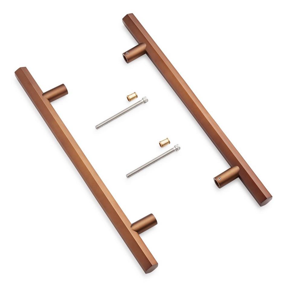 12" Khoit Back-to-Back Brass Door Pull Set - Oil Rubbed Bronze, , large image number 1