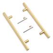 18" Khoit Back-to-Back Brass Door Pull Set - Satin Brass, , large image number 2
