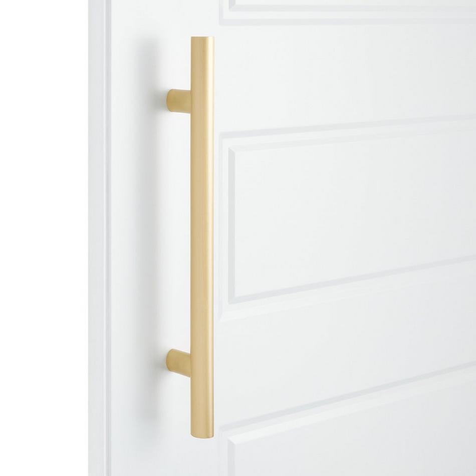 8" Kobe Back-to-Back Brass Door Pull Set - Satin Brass, , large image number 0