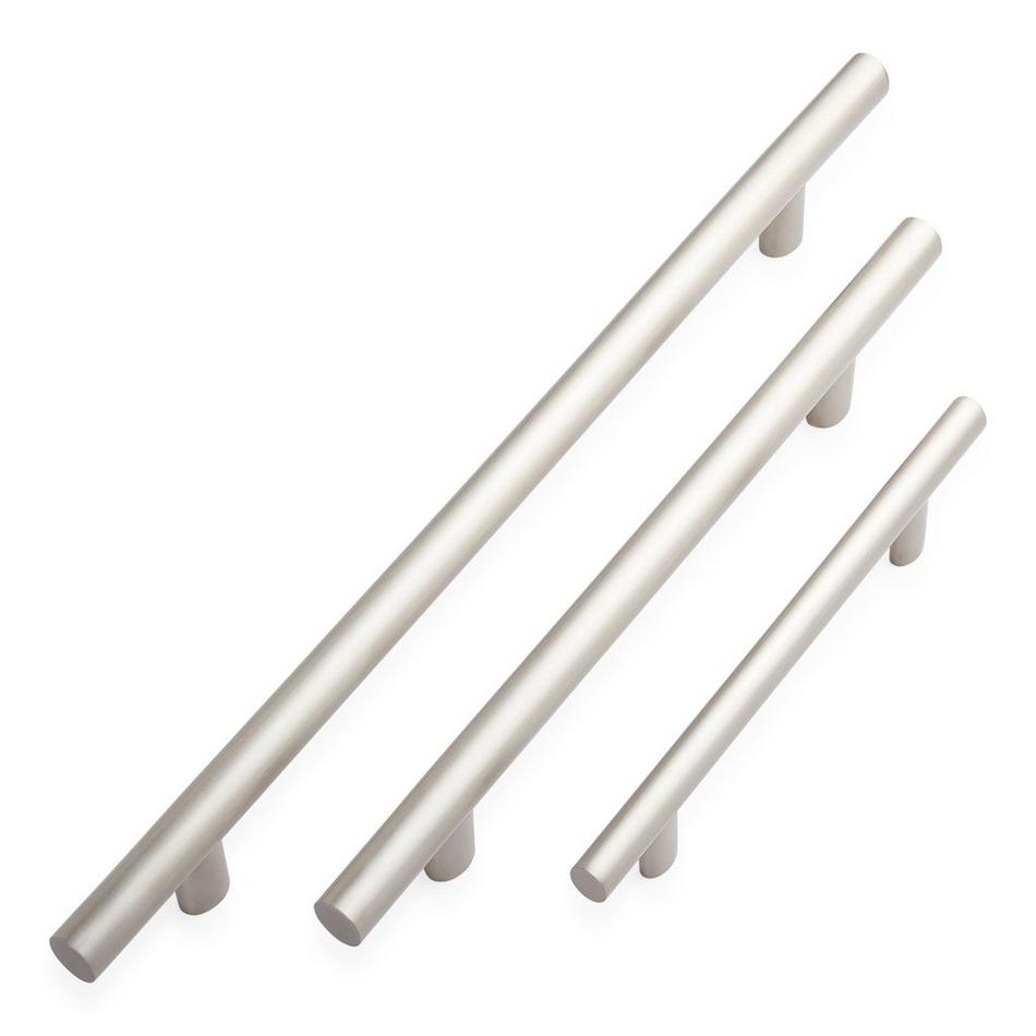 12" Kobe Back-to-Back Brass Door Pull Set - Brushed Nickel, , large image number 4