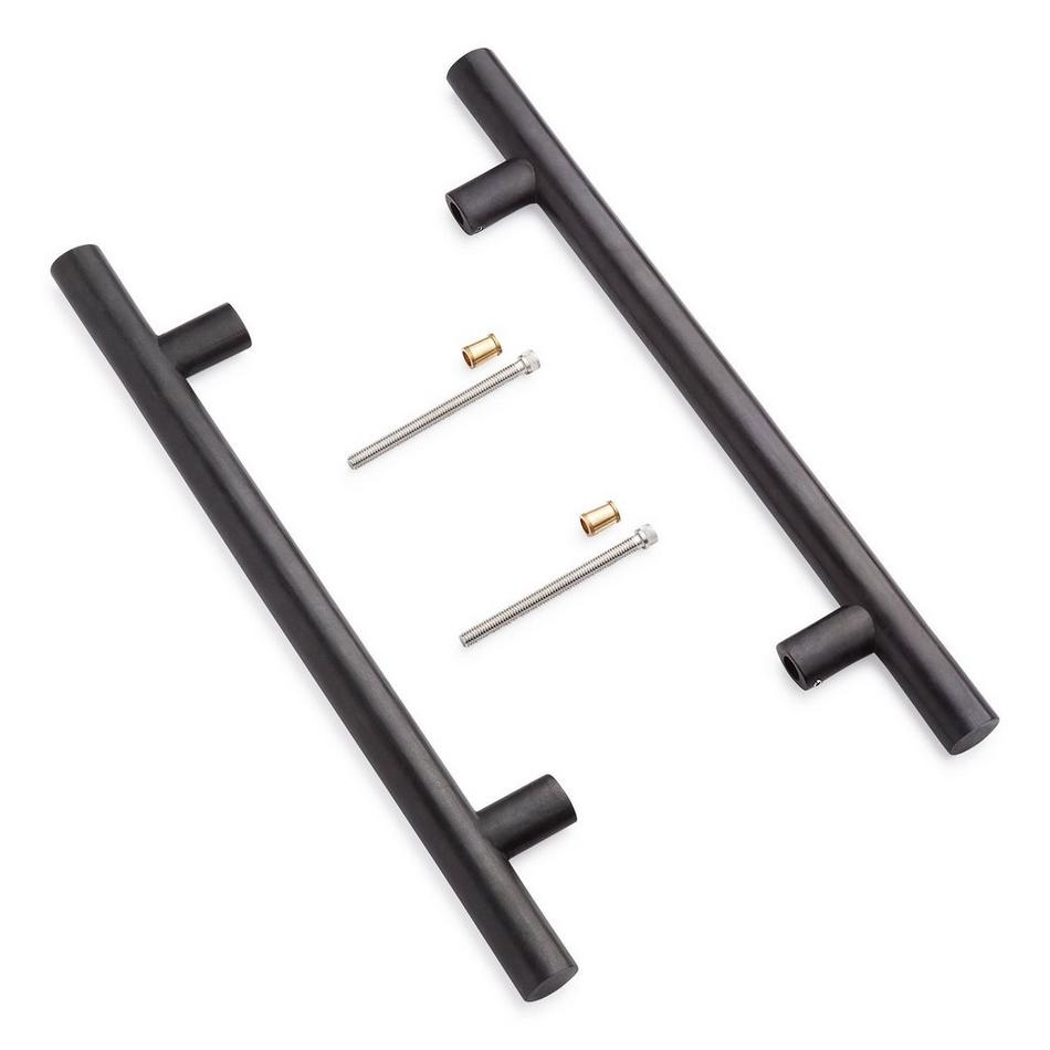 8" Kobe Back-to-Back Bronze Door Pull Set - Dark Patina, , large image number 1