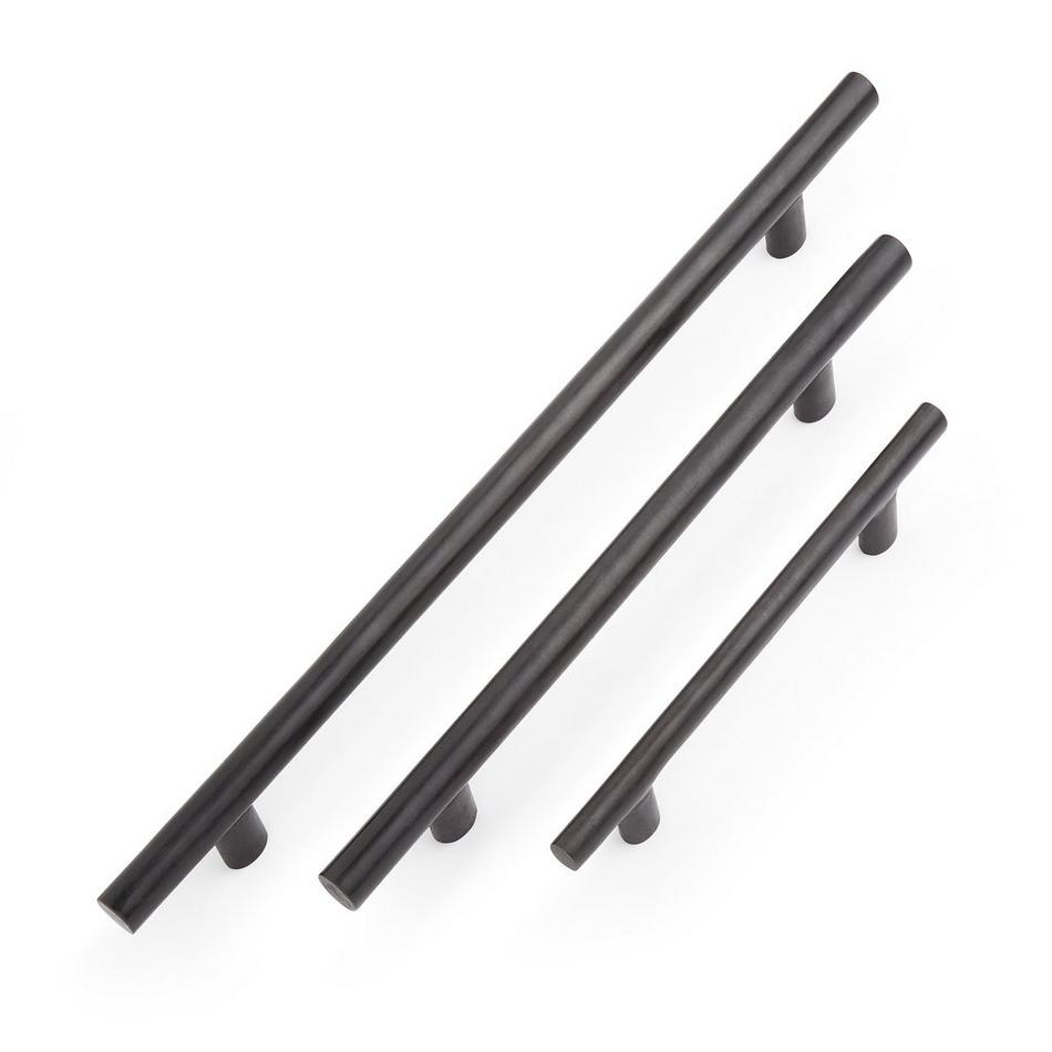 12" Kobe Back-to-Back Bronze Door Pull Set - Dark Patina, , large image number 4