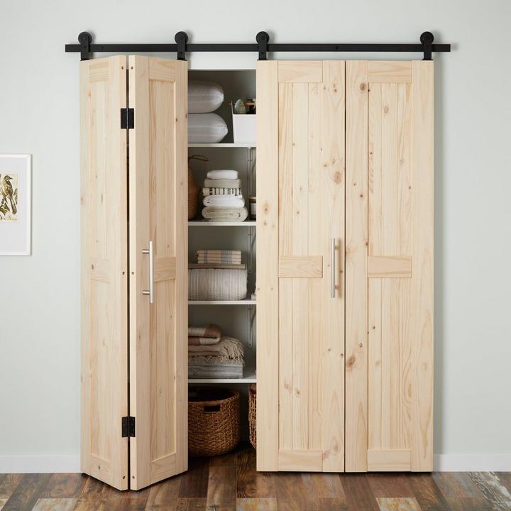Polson Bi-Fold Barn Door for home office design