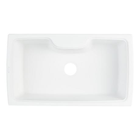 35" Kendale Granite Composite Drop-In Kitchen Sink - Milk White