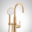 Greyfield Freestanding Tub Faucet and Rough-In Valve with Stops - Brushed Gold, , large image number 2