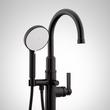 Greyfield Freestanding Tub Faucet and Rough-In Valve with Stops - Matte Black, , large image number 2