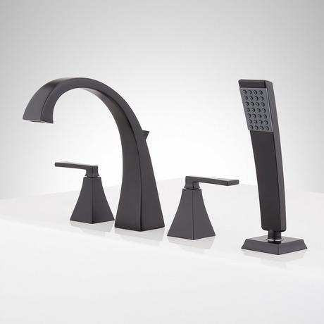 Vilamonte 4-Hole Roman Tub Faucet and Hand Shower