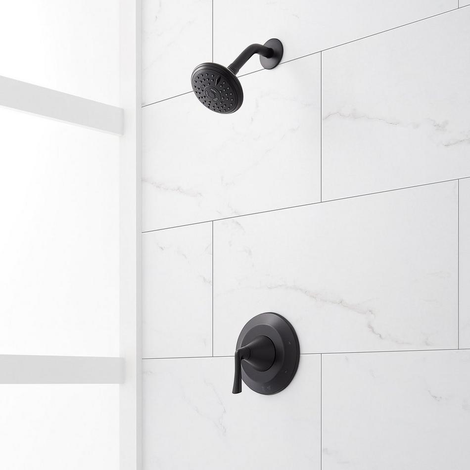 Provincetown Pressure Balance Shower System - Matte Black, , large image number 0