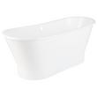 67" Kateryn Bateau Cast Iron Skirted Tub With Brushed Nickel Daisy Wheel, , large image number 1
