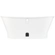 67" Kateryn Bateau Cast Iron Skirted Tub With Brushed Nickel Daisy Wheel, , large image number 3