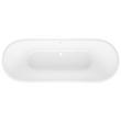 67" Kateryn Bateau Cast Iron Skirted Tub - Black - Chrome Daisy Wheel Overflow, , large image number 3