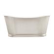 66" Dorset Bateau Cast Iron Skirted Tub - Stainless Steel Skirt With Black Daisy Wheel, , large image number 2