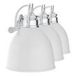 Grinnell 3-Light Vanity Light - Matte White/Polished Chrome, , large image number 4