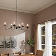 47" Candler Elongated  6-Light Chandelier - Matte Black, , large image number 1