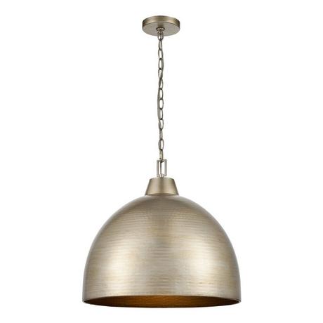 Bartow 3-Light Pendant Light - Antique Silver Leaf