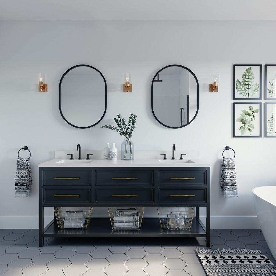 Stolo Single Vanity Light - Clear Seeded, , large image number 1