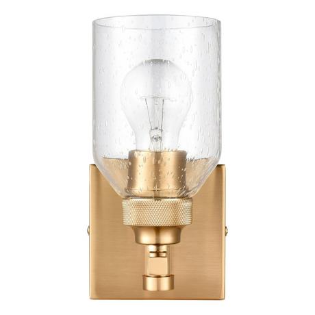 Stolo Single Vanity Light - Clear Seeded