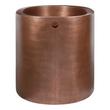 48" Raksha Hammered Copper Japanese Soaking Tub - Brushed Nickel Drain Kit, , large image number 1
