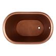 49" Abbey Hammered Copper Slipper Clawfoot Soaking Tub, , large image number 4