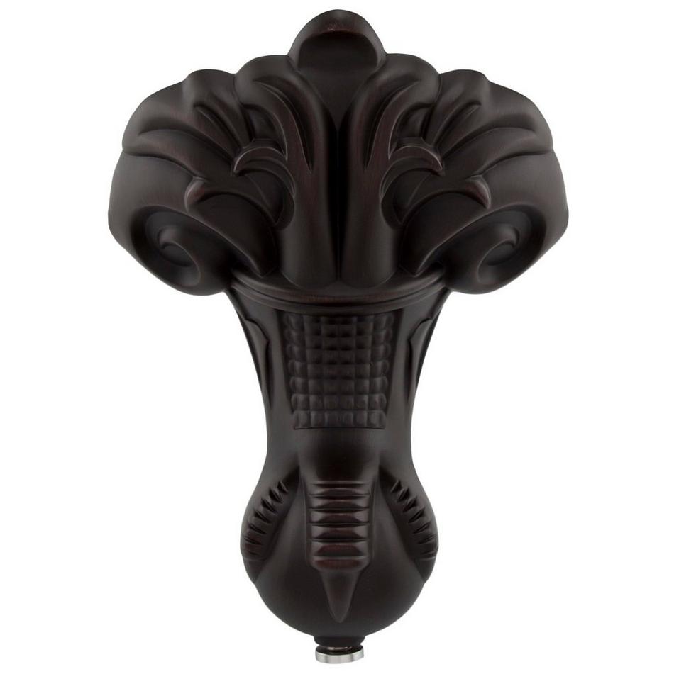 51" Ultra Acrylic Slipper Clawfoot Tub - Roll-Top - Oil Rubbed Bronze Feet - No Drain, , large image number 2