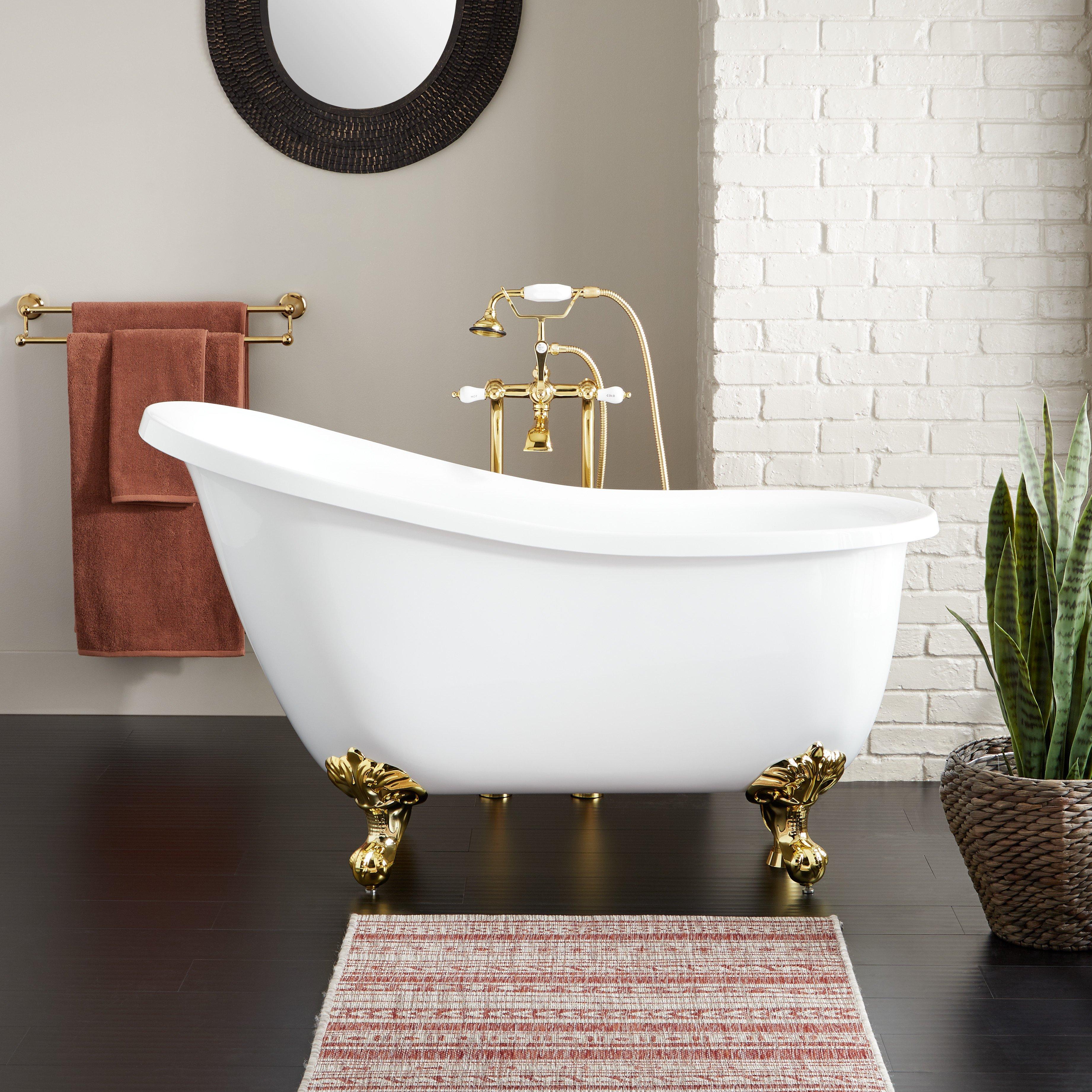 55 inch shop clawfoot tub