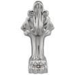 59" Audrey Acrylic Clawfoot Tub - Brushed Nickel Lion Feet - No Tap Holes - Overflow, , large image number 4