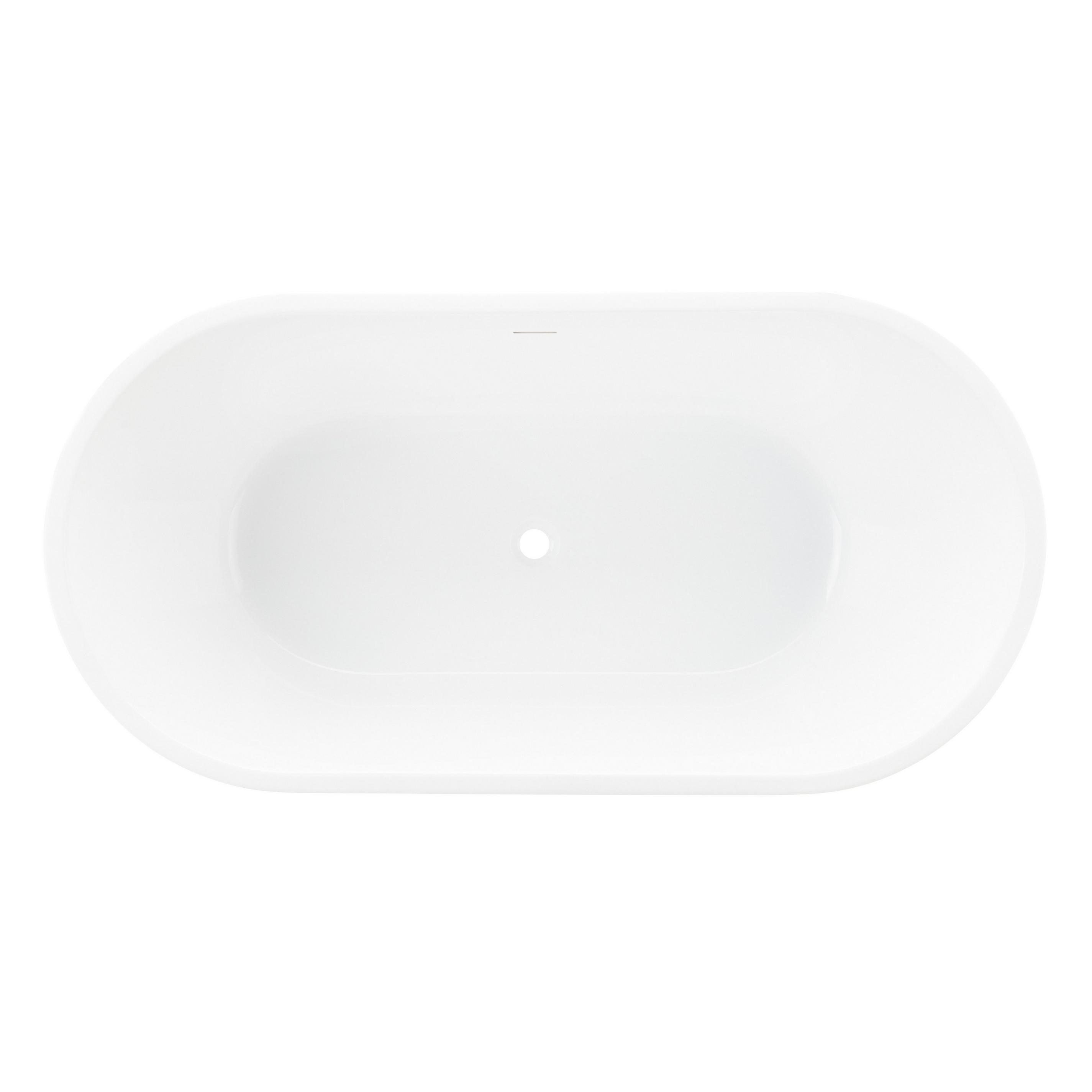 59" Eden Acrylic Freestanding Tub Matte White Signature Hardware