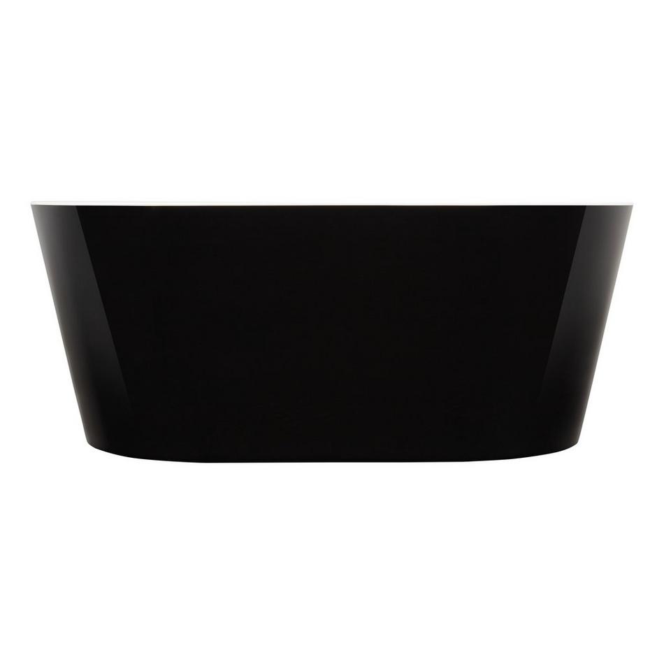 59" Eden Black Acrylic Freestanding Tub, , large image number 2