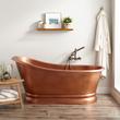 59" Paxton Copper Slipper Pedestal Tub - Overflow, , large image number 0