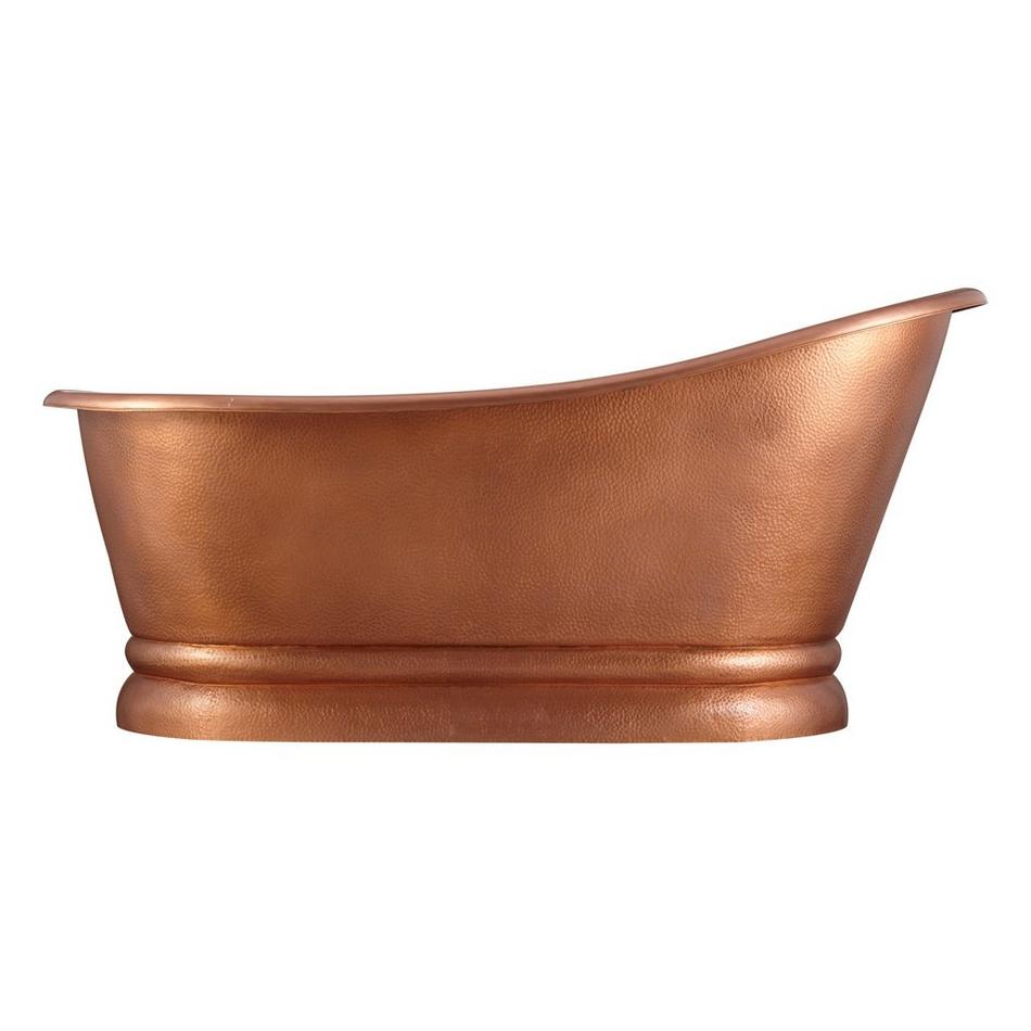 59" Paxton Copper Slipper Pedestal Tub - Overflow, , large image number 1
