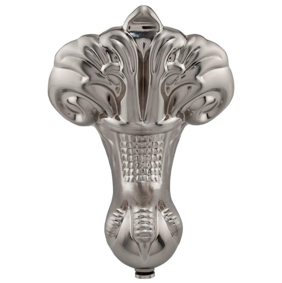 61" Ultra Acrylic Slipper Clawfoot Tub - Roll Top - Brushed Nickel Imperial Feet - No Drain, , large image number 2
