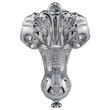 61" Ultra Acrylic Slipper Clawfoot Tub - Roll Top - Chrome Imperial Feet - No Drain, , large image number 2