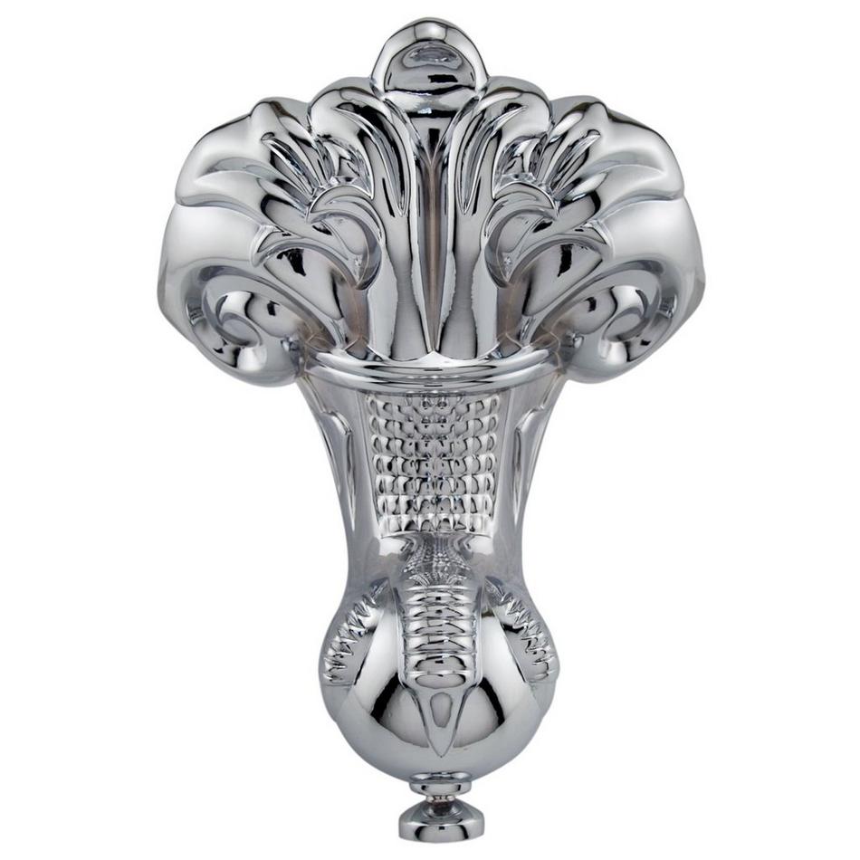 61" Ultra Acrylic Slipper Clawfoot Tub - Roll Top - Chrome Imperial Feet - No Drain, , large image number 2