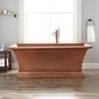 66" Burnett Hammered Copper Pedestal Tub, , large image number 0