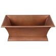 66" Burnett Hammered Copper Pedestal Tub, , large image number 1