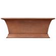 66" Burnett Hammered Copper Pedestal Tub, , large image number 2