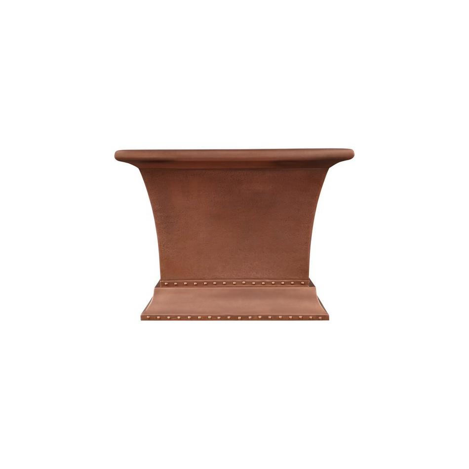 66" Burnett Hammered Copper Pedestal Tub, , large image number 3