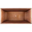66" Burnett Hammered Copper Pedestal Tub, , large image number 4